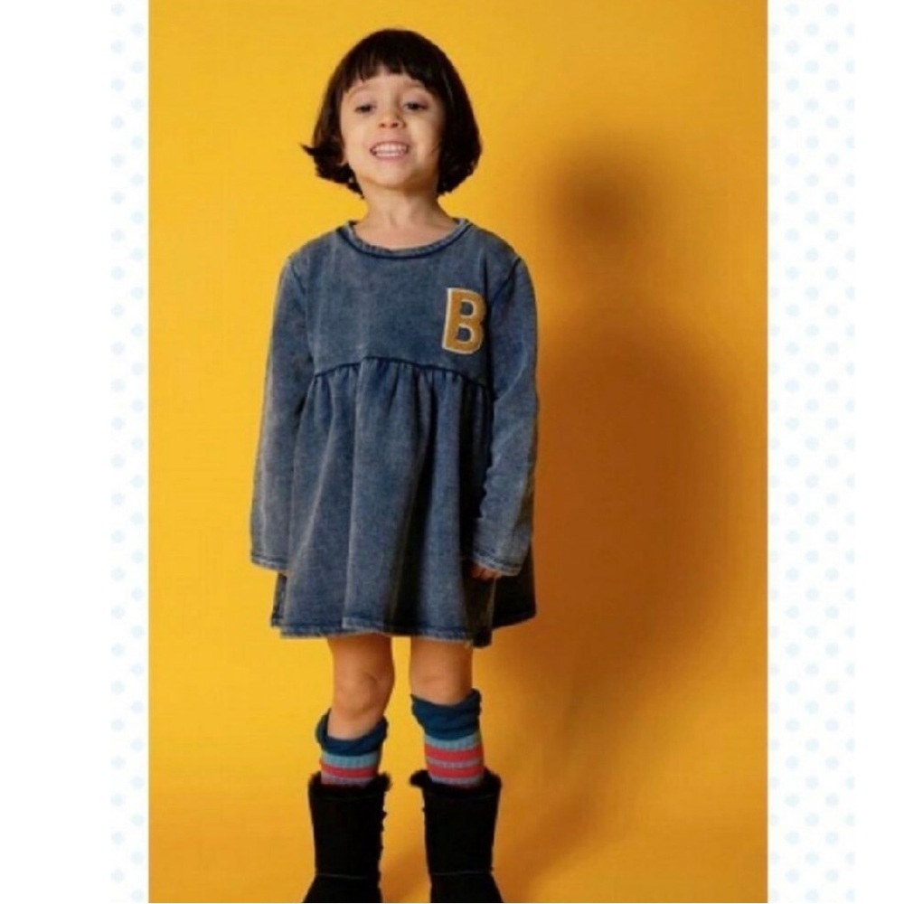 Wolf & Rita Blue B Peplum Sweatshirt Top 6